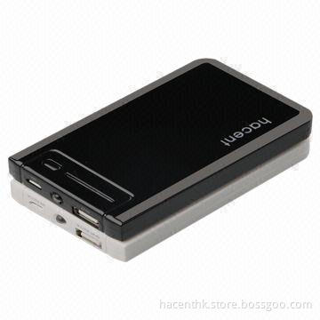 High-quality 5000mAh External Power Bank with LCD Screen, for iPhone/HTC/Samsung/Tablet PC